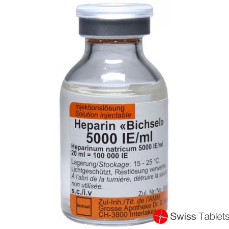 Heparin Bichsel 100000 Ie/20ml Steril Vial 20ml buy online