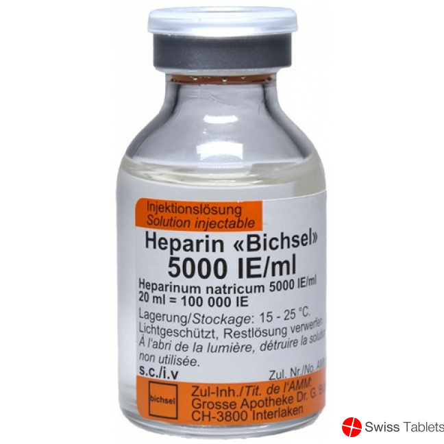 Heparin Bichsel 100000 Ie/20ml Steril Vial 20ml buy online