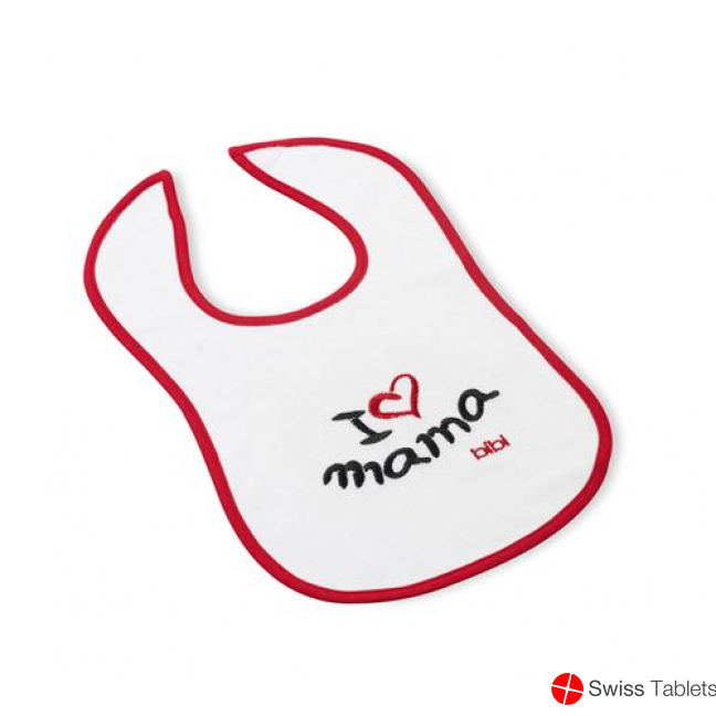 Bibi Lätzchen Mama Rot Klettverschluss buy online