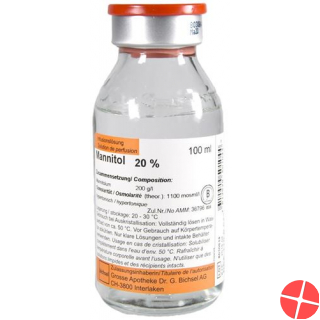 Mannitol Bichsel Infusionslösung 20% O Best 100ml Mannitol Bichsel Infusionslösung 20% O Best 100ml