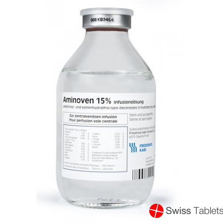 Aminoven Inf Lös 15% 10 Glasfl 250 ml