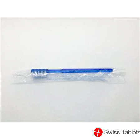 Med-comfort Zahnbürsten Blau mit Pasta 100 Stück buy online