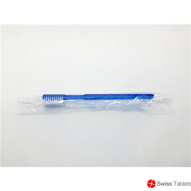 Med-comfort Zahnbürsten Blau mit Pasta 100 Stück buy online