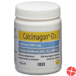 Calcimagon D3 Zitron (o Aspartam) Dose 120 Stück
