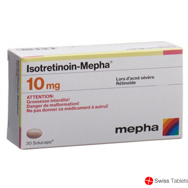 Isotretinoin Mepha Solucaps 10mg 100 Stück buy online