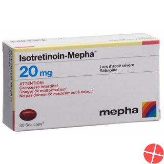 Isotretinoin Mepha Solucaps 20mg 100 Stück
