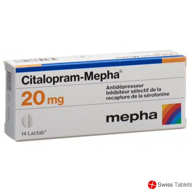 Citalopram Mepha Lactabs 20mg 98 Stück buy online