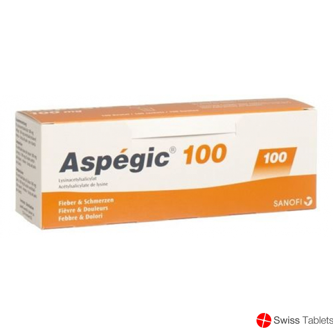 Aspegic 100 Pulver 100mg Beutel 100 Stück buy online