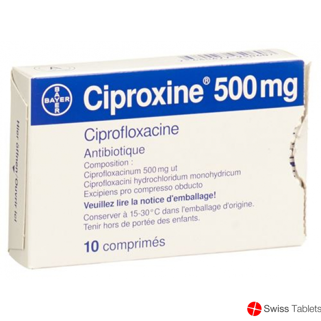 Ciproxin Lacktabletten 500mg 10x 20 Stück buy online