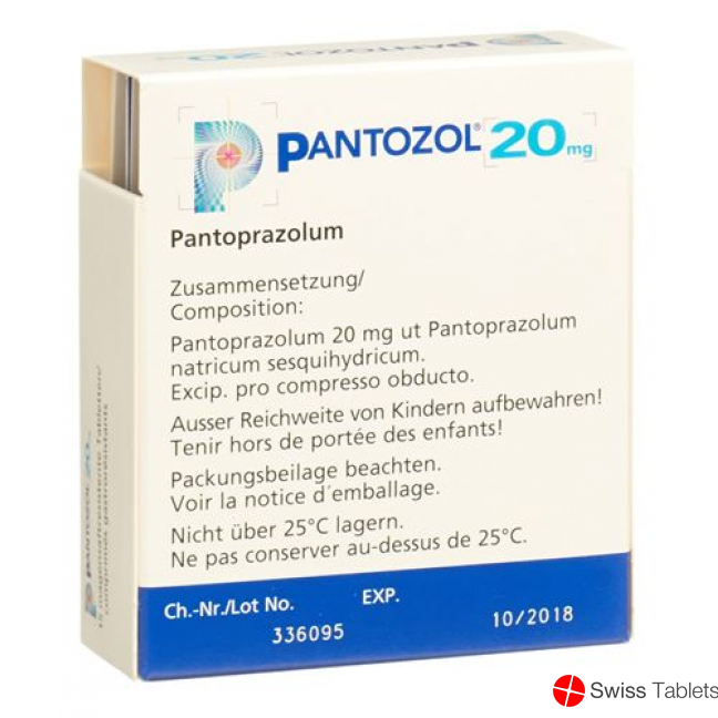 Pantozol Filmtabletten 20mg 90x 15 Stück buy online