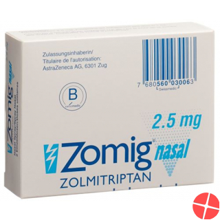Zomig Nasal Nasenspray 2.5mg Monodosis 2 Stück