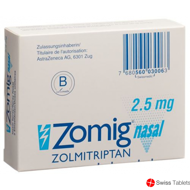 Zomig Nasal Nasenspray 2.5mg Monodosis 2 Stück buy online
