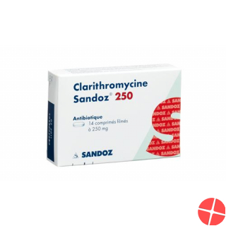 Clarithromycin Sandoz Filmtabletten 250mg 20 Stück