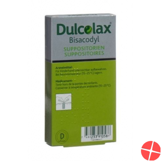 Dulcolax Bisacodyl 10mg 10 Zäpfchen