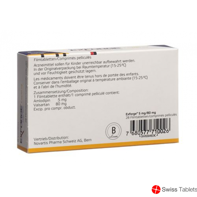 Exforge Filmtabletten 5mg/80mg 28 Stück buy online