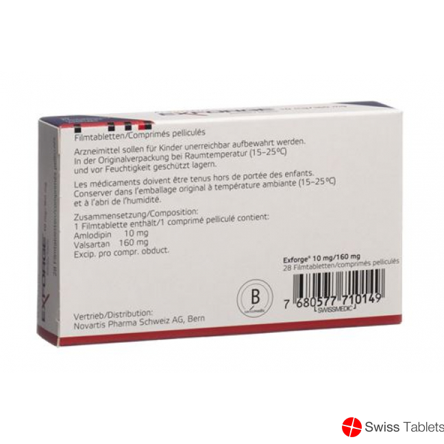 Exforge Filmtabletten 10mg/160mg 28 Stück buy online