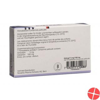 Exforge Filmtabletten 5mg/160mg 98 Stück