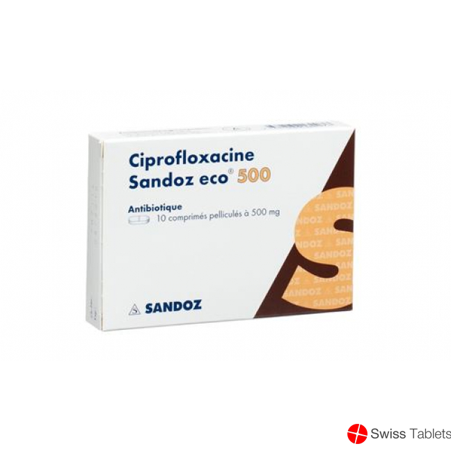 Ciprofloxacin Sandoz Eco Filmtabletten 500mg 20 Stück buy online