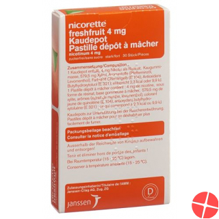 Nicorette Freshfruit 4mg 105 Kaugummi