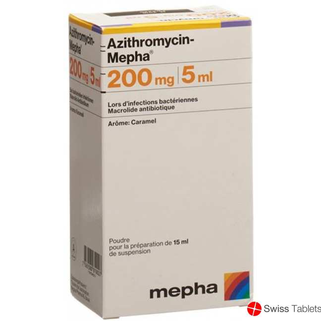Azithromycin Mepha Suspension 200mg/5ml 30ml buy online