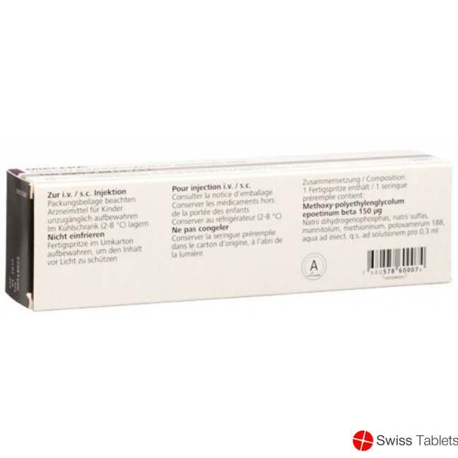 Mircera Fsp Injektionslösung 150mcg/0.3ml Fertigspritze buy online