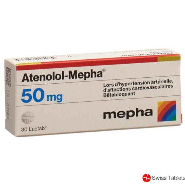 Atenolol Mepha 50 Lactabs 50mg 100 Stück buy online