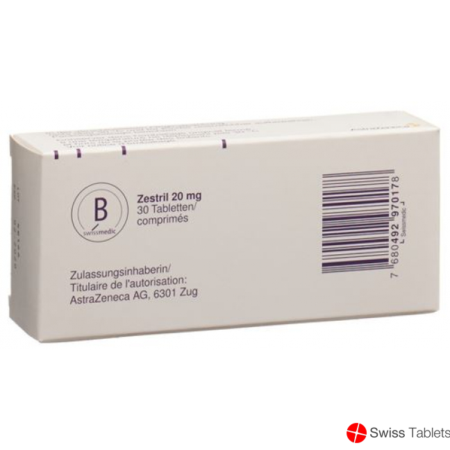 Zestril 20mg 100 Tabletten buy online