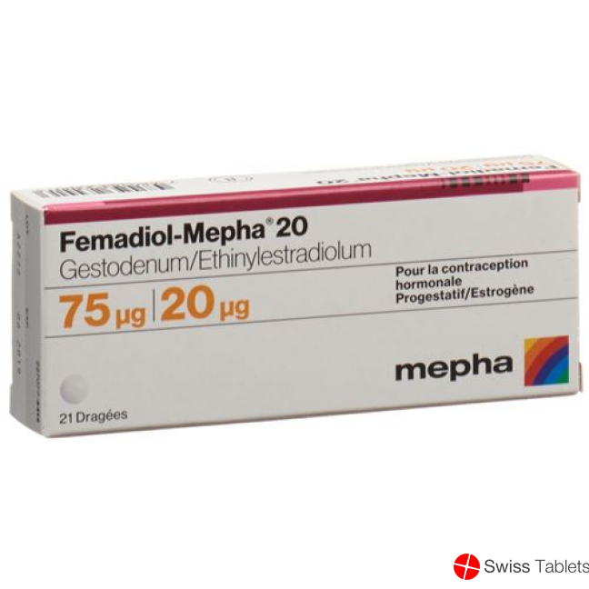 Femadiol Mepha 20 Dragees 6x 21 Stück buy online
