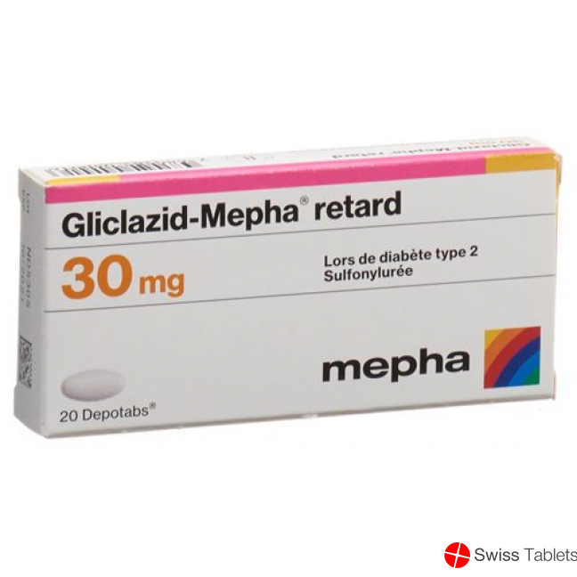 Gliclazid Mepha 30 Retard Depotabs 30mg 120 Stück buy online