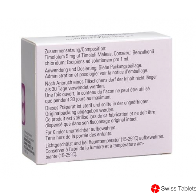 Timoptic Augentropfen 0.5% (neu) 3 Flasche 5ml buy online