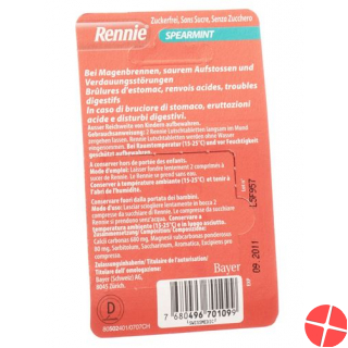Rennie Spearmint 120 Lutschtabletten