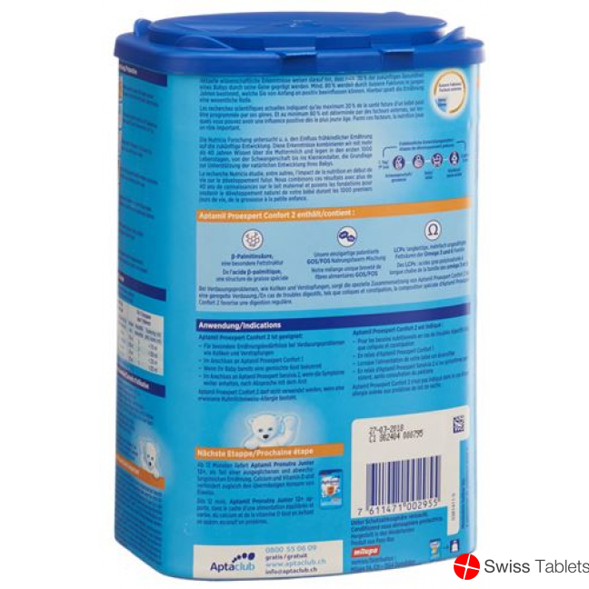 Milupa Aptamil Confort 2 Schoppen 800g buy online