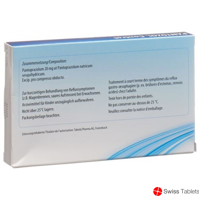 Pantozol Control 20mg 14 Tabletten buy online