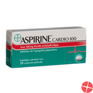 Aspirin Cardio 100 Filmtabletten 100mg 98 Stück