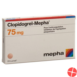 Clopidogrel Mepha Lactabs 75mg 84 Stück