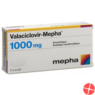 Valaciclovir Mepha Lactabs 1000mg 49 Stück