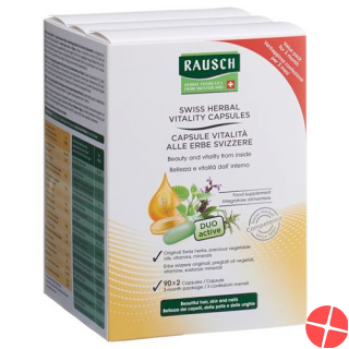 Rausch Kräuter Vital Kapseln 3 Monats-Packung