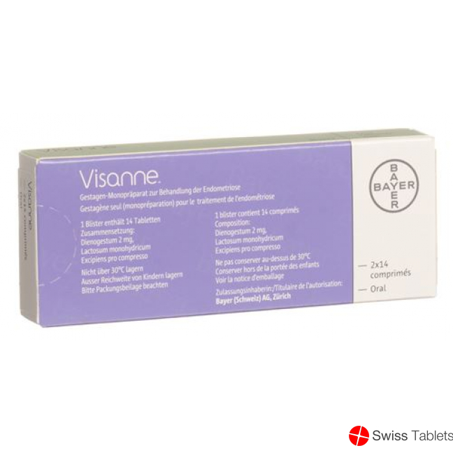 Visanne Tabletten 2mg 84 Stück buy online
