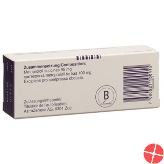 Beloc Zok 100 Retard Tabletten 100mg 100 Stück