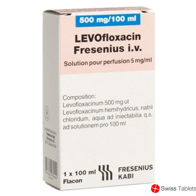 Levofloxacin Fresenius 500mg 10 Kabipac 100ml buy online