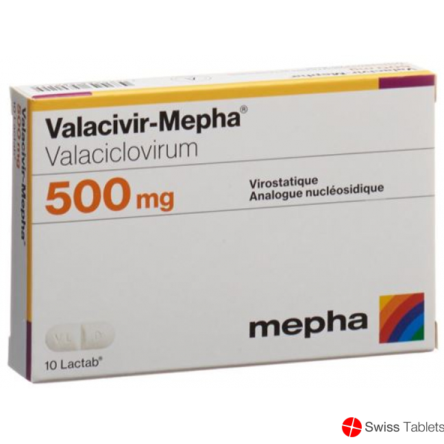 Valacivir Mepha Lactabs 500mg 30 Stück buy online