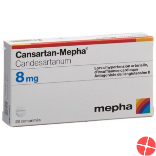 Cansartan Mepha Tabletten 8mg 98 Stück Cansartan Mepha Tabletten 8mg 98 Stück