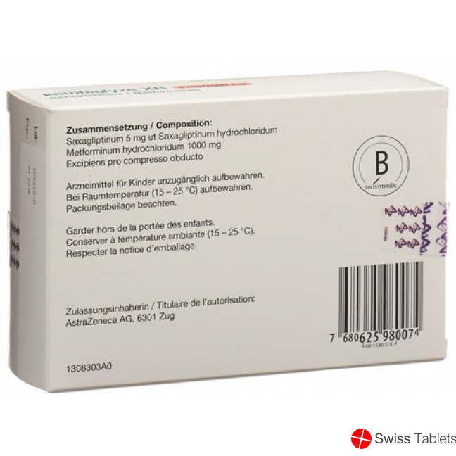 Kombiglyze XR Filmtabletten 5mg/1000mg 98 Stück buy online