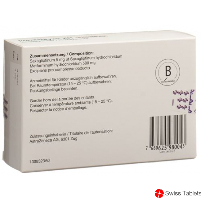 Kombiglyze XR Filmtabletten 5mg/500mg 98 Stück buy online