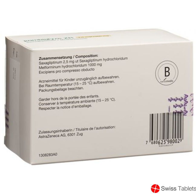Kombiglyze XR Filmtabletten 2.5mg/1000mg 196 Stück buy online