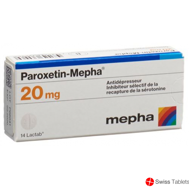 Paroxetine Mepha Lactab 20 mg 28 pcs