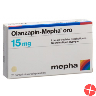 Olanzapine Mepha oro Schmelztabl 15 mg 98 pcs