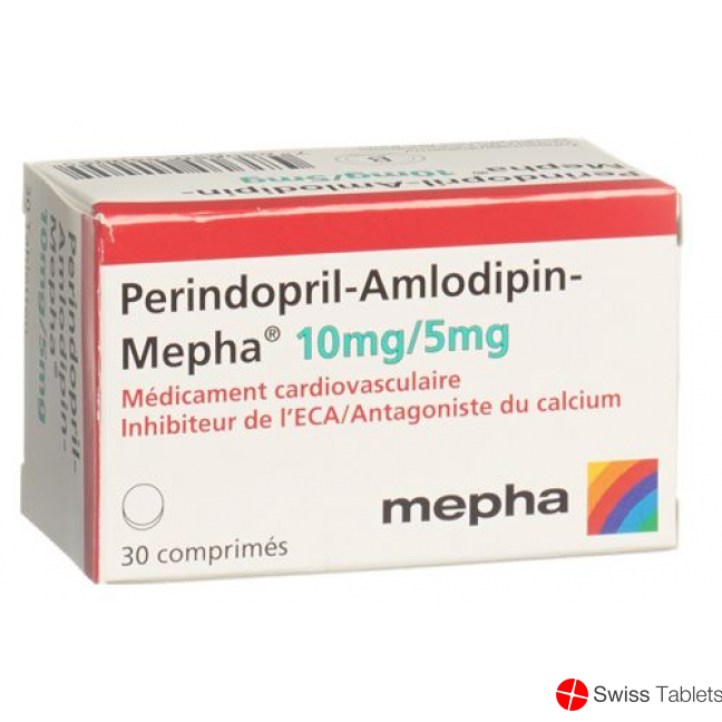 Perindopril amlodipine Mepha tablets 10mg / 5mg Ds 90 pcs
