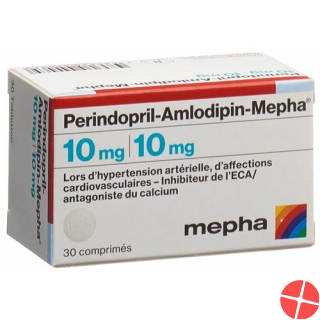 Perindopril amlodipine Mepha tablets 10mg / 10mg Ds 90 pcs