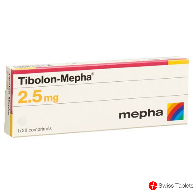 Tibolone 2.5 mg tbl Mepha 3 x 28 pcs